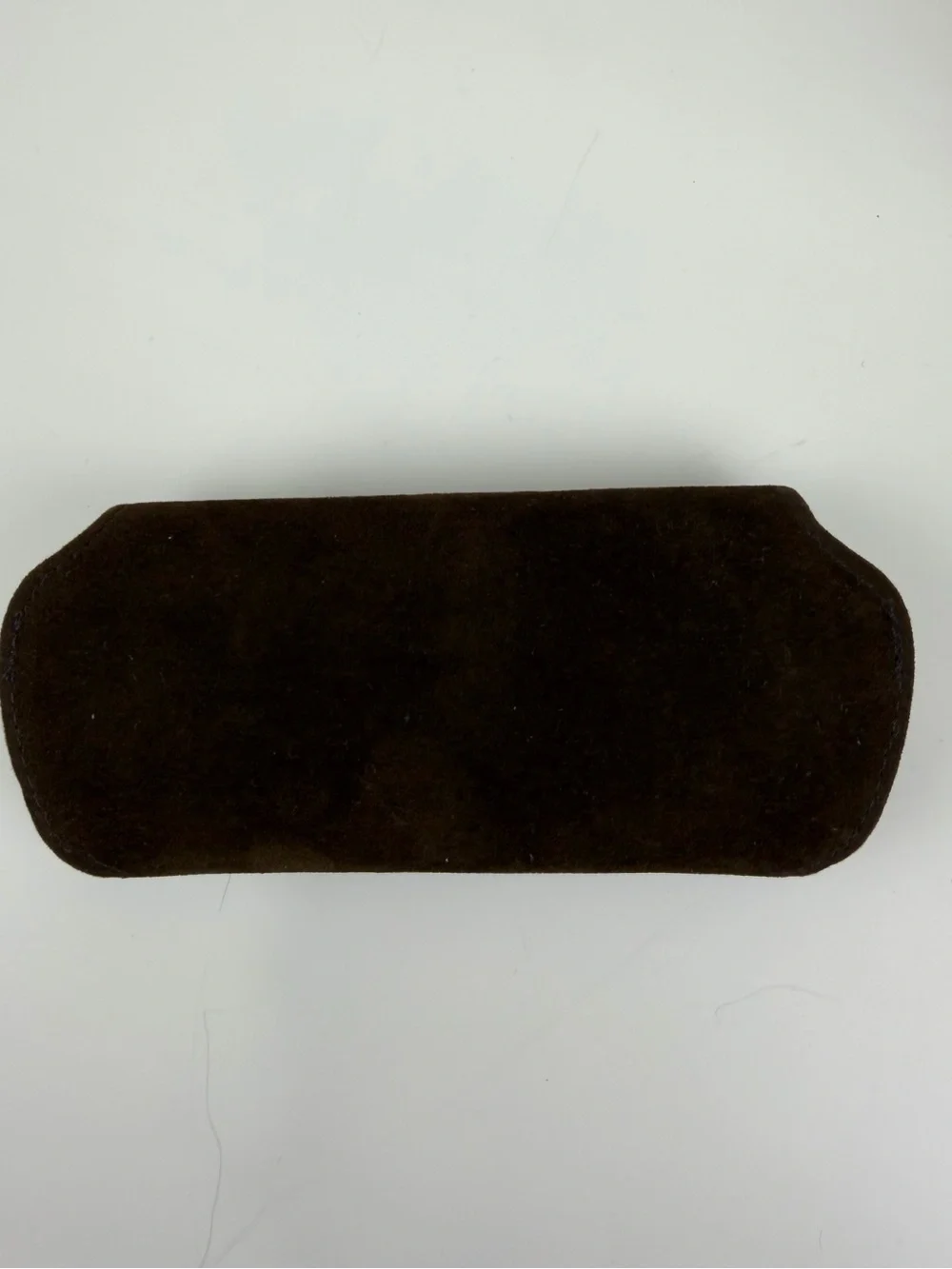 Tom Ford Brown Suede-Like Eyeglass & Sunglasses Case – Case Only